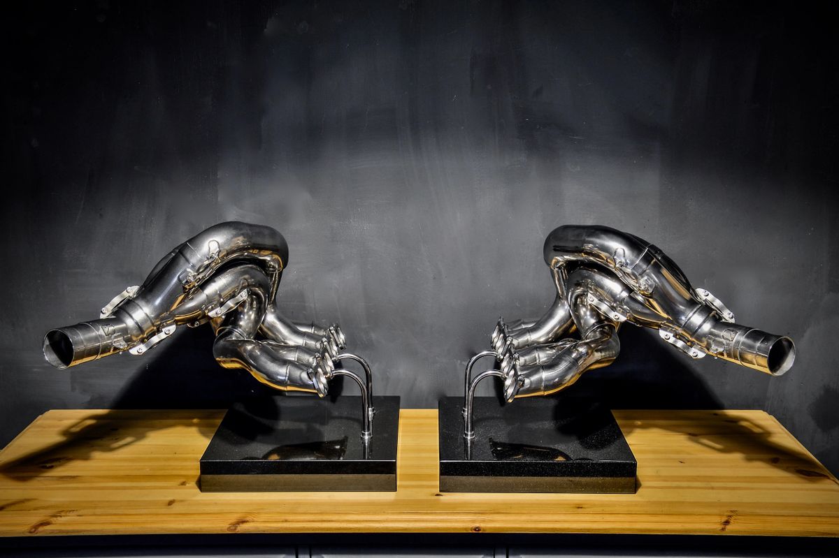 Polished SauberFerrari F1 Exhaust System